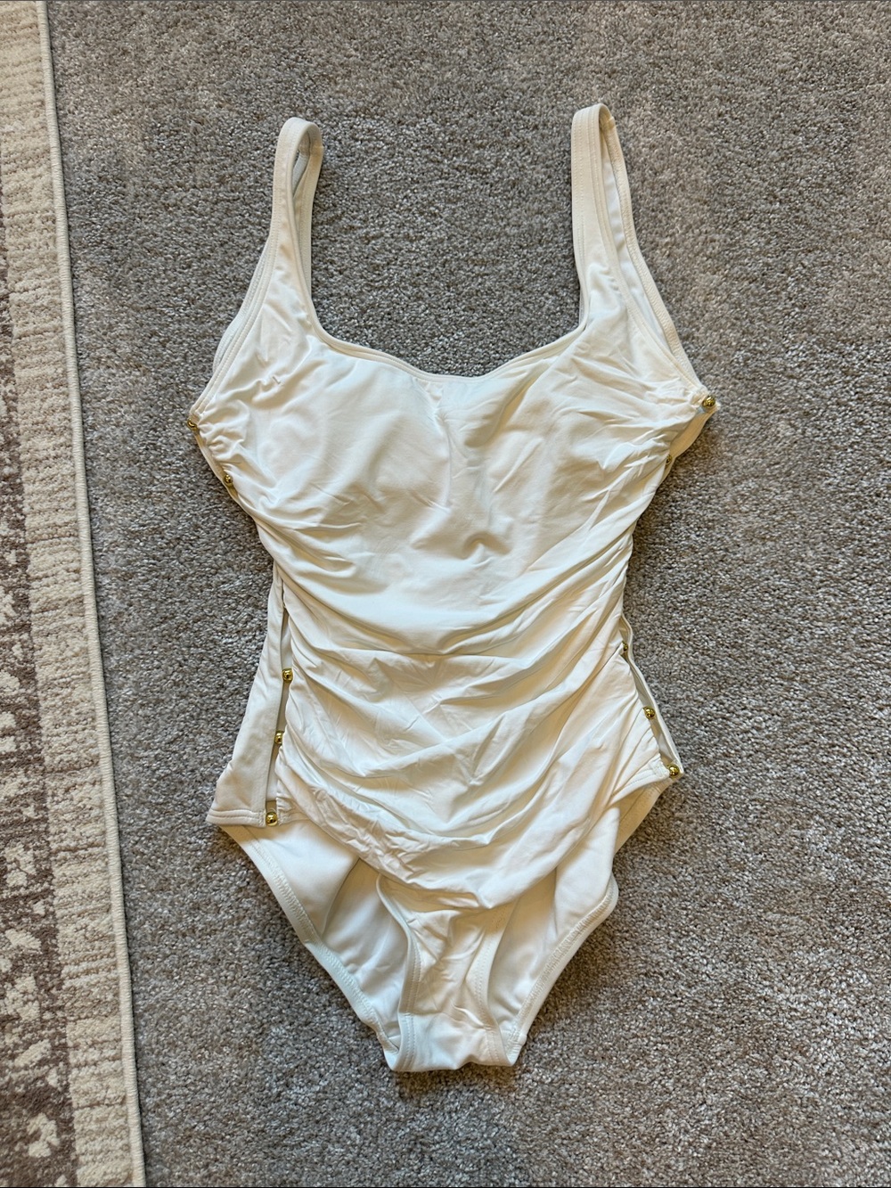 Carmen Marc Valvo White One Piece